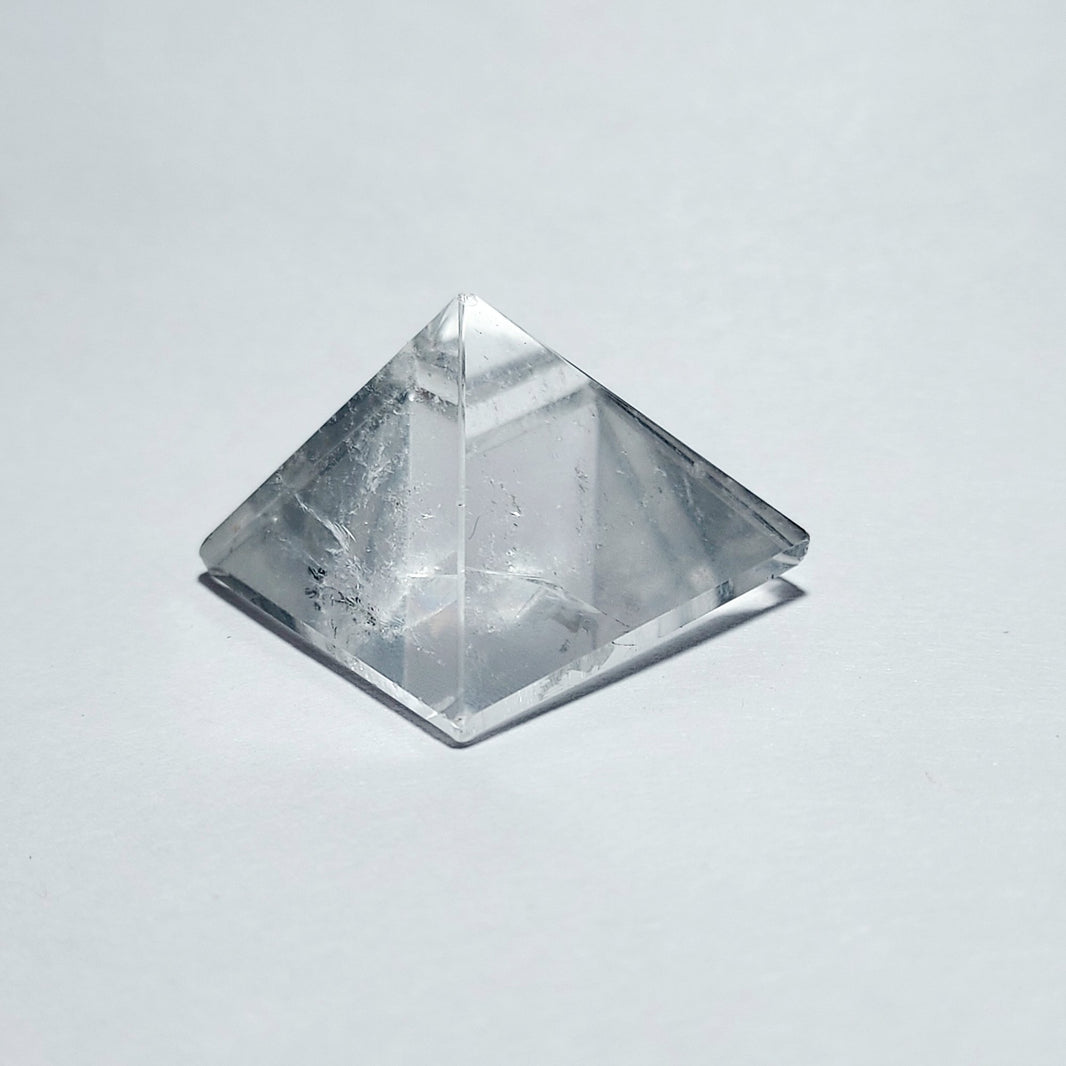 Clear Crystal Pyramid for Worship Purpose