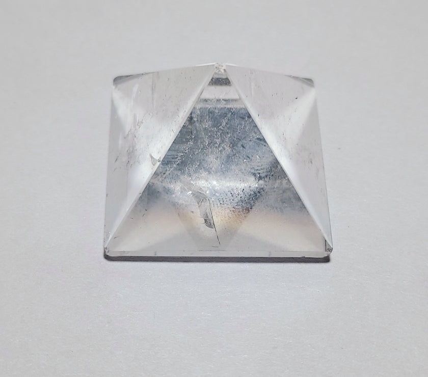 Clear Crystal Pyramid for Worship Purpose