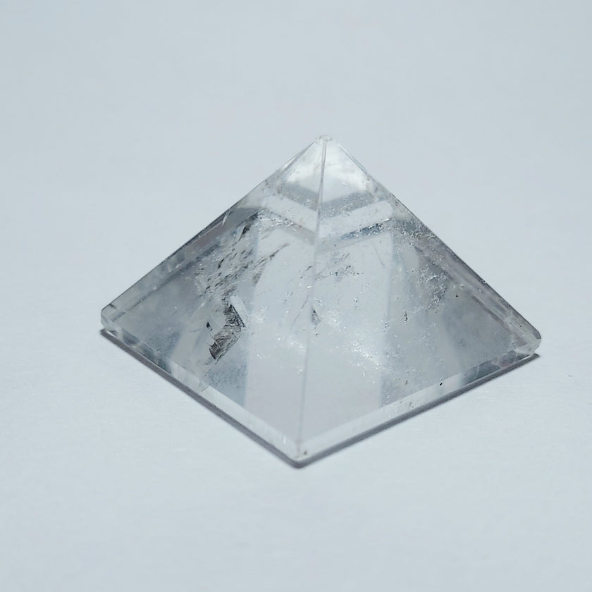 Clear Crystal Pyramid for Worship Purpose