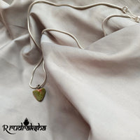 Unakite Stone Pure Silver Locket With Chain