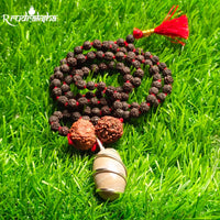 Narmdeshwar Punchmukhi Black Rudraksha Mala