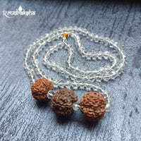 Sphatik Rudraksha Combination for Strength, Wealth and Overcome Negativity