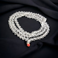 Diamond Cutting Sphatik/Quartz Mala