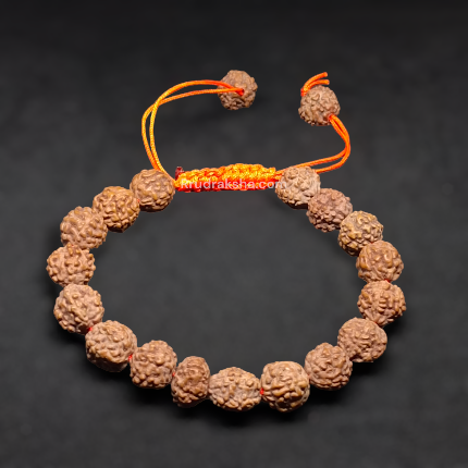 Java 4 Mukhi Rudraksha Free Size Bracelet