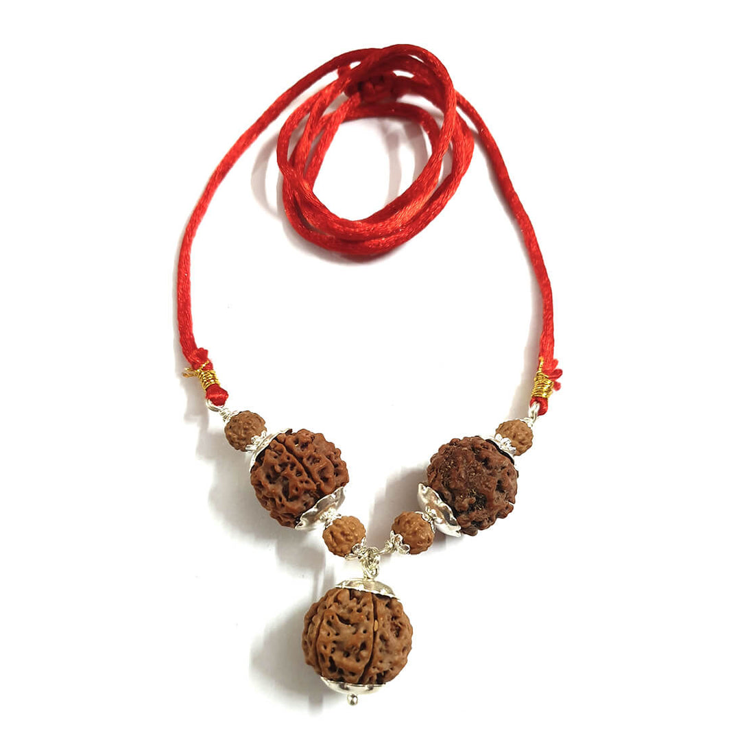 Rudraksha Saraswati Kawach in pure silver for Students