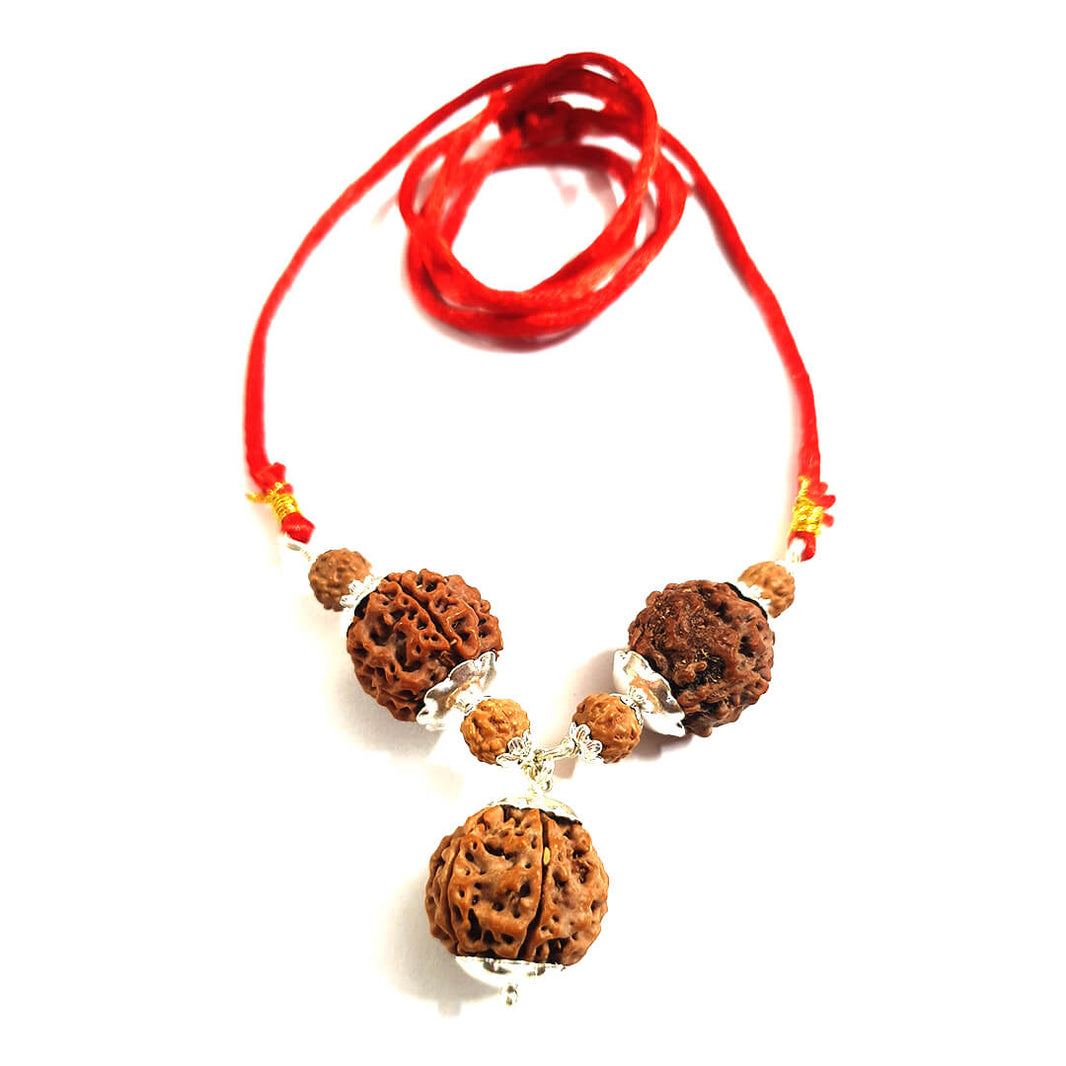 Rudraksha Saraswati Kawach in pure silver for Students