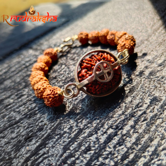 Rudraksha Bracelet (रुद्राक्ष ब्रेसलेट) | Buy 5 Face Rudraksha Bracelet