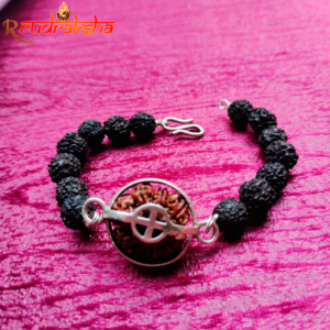 7 Mukhi Pure Silver Black Rudraksha Bracelet – Certified