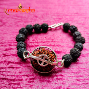 9 Mukhi Pure Silver Black Rudraksha Bracelet – Certified