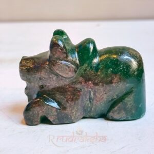 Pure Margaj(Green Jade) Nandi Ji Statue